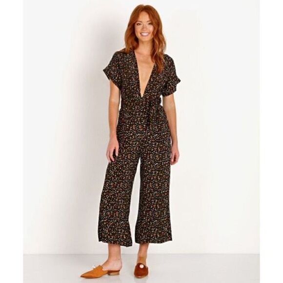 Faithfull The Brand Alena Floral Jumpsuit La Contrie Print - Picture 3 of 15